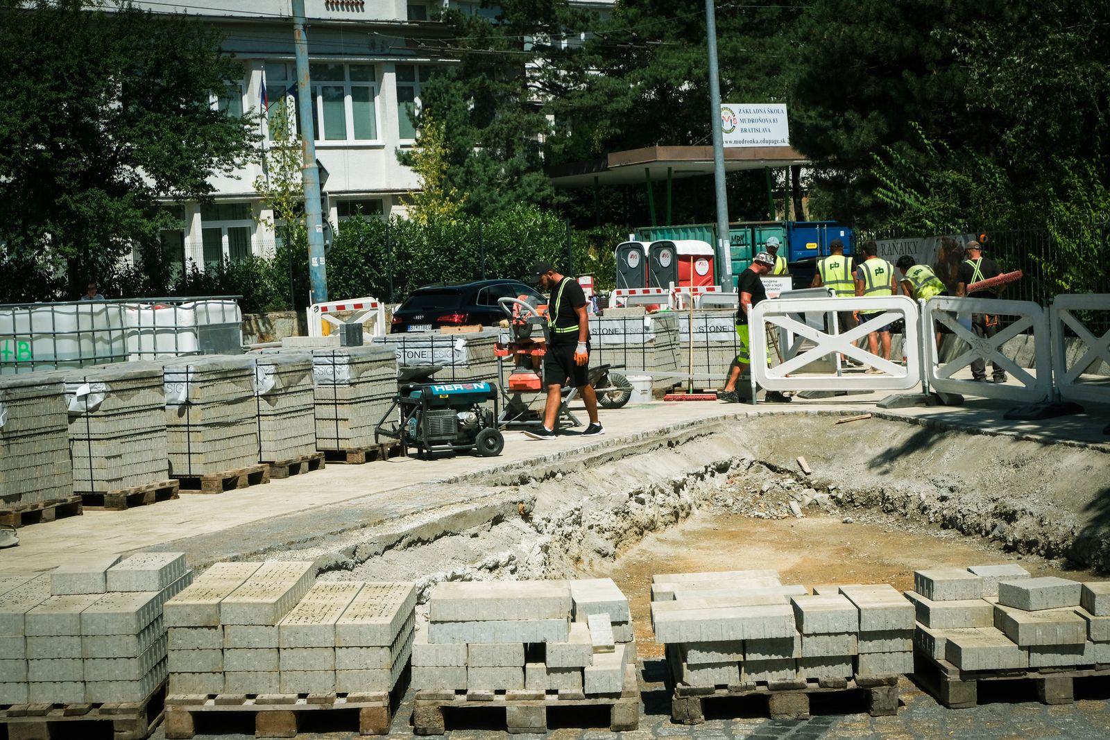 Crew on a commercial site